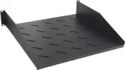 2RU Rack Cabinet Shelf Front Mountable Organiser Includes Cage Nuts 450mm Depth