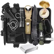 Survival Kit Emergency Kit, Gifts for Men Teenagers Dad Husband, 15 in 1 Surv...