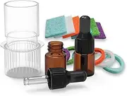 CPAP Essential Oils Diffuser- CPAP Aromatherapy Infusion Adapter With 12 Refill Pads-2 2ml Amber Dropper Oil Bottles - Universal Fit