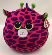 TY Squish A Boos Gilbert The Giraffe Cushion Pillow 9” Plush 2021 Tag