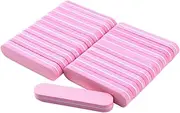 Vaguelly 20Pcs Mini Double Sided Nail Files Lightweight Nail Buffer Block Reusable Files for Manicure and for Home DIY Art and Salons Sponge Design