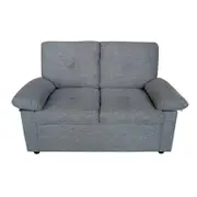 Foret 2 Seater Sofa Sectional Lounge Couch Furniture Modern Fabric Grey