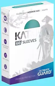 60 ULTIMATE GUARD KATANA TURQUOISE JAPANESE SIZE Card SLEEVES Deck Protector tcg