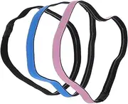 [Abaodam] 3pcs Elastic Sports Headbands Thin Nonslip Workout Hair Bands for Men Women Comfortable Fitness Sweatband for Yoga Gym Activities Stylish Spring Summer Accessory