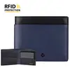 MONDAINE 瑞士國鐵 蘇黎世系列 RFID防盜 8卡零錢包短夾 - Nappa 藍