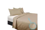 Kingtex 1350Tc Quilt Cover Set Linen Queen Quilt Covers