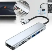 7 in 1 USB-C Type C HD Output 4K HDMI USB Adapter HUB For MacBook Pro Windows NJ