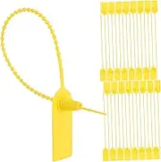 100Pcs Seals Self Locking Zip Ties for Secure Signage Locking Durable Tie Wire Clips for Logistics and Transportation
