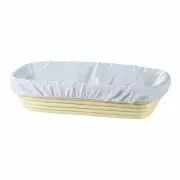 Frieling Rectangular Brotform Proofing Basket Cotton Liner - Fits 12" x 5.5" ...