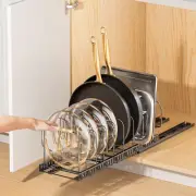 Pots and Pans Organizer for under Cabinet, Pull Out Pan Organizers inside Cabine