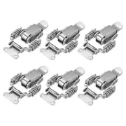 Spring Hasp Toggle Latches Lock, Stainless Steel Double Springs Latch, 6Pcs
