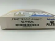 New Schneider 6" Diopter +2 Split-Field Lens Filter Close-Up Unmounted