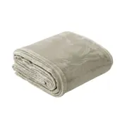 In 2 Linen 350GSM Plush Ultra Soft Velvet Touch Blanket Taupe