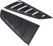 Car Rear Side Window Louvers Compatible for Chevrolet Corvette C7 2014-2019 Triangular Window Glass Blinds (ABS Carbon Fiber)