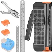 Paper Trimmer for Crafting,A4 Small Trimming Machine with Side Ruler and Automatic Security Safeguard - Craft Cutting Tools, for Students, Teachers, Colleagues Jmedic