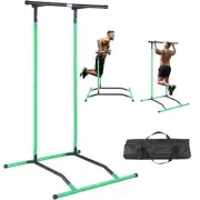 VEVOR Power Tower Dip Station, 2-Level Height Adjustable Pull Up Bar Stand, M...