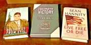 3 BOOKS 1 Autographed & Numbered Collector's Edition ALL by Sean Hannity