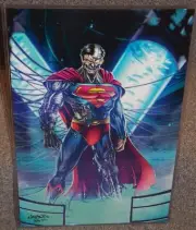 Cyborg Superman Glossy Print 11 x 17 In Hard Plastic Sleeve