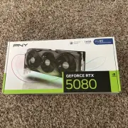 PNY GeForce RTX 5080 Overclocked OC Triple Fan 16GB Graphics Card