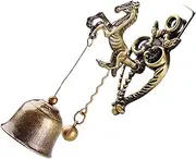 TINEASUR Unique Vintage Shopkeepers Bell Magnetic Doorbell Horse Wind Chime for Home