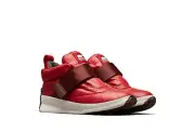 SOREL Out N About Waterproof Red Dahlia Spring Puffy Tennis Shoe Womens 7.5