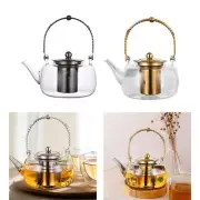 Glass Teapot Kettle with Tea Strainer 33.8oz Tea Kettle Blooming and Loose Leaf