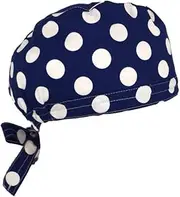 [TAILOR'S] Scrub Cap with Sweatband Adjustable Tie Back Scrub Hat
