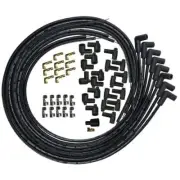 Moroso 73231 Spark Plug Wire Set Blue Core 8 mm Black 90 Degree Plug Boots NEW