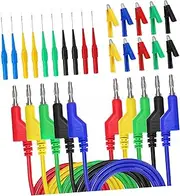 iplusmile 1Set Multimeter Test Leads Kit with Banana Plugs and Sturdy Alligator Clips for Electrical Testing Equipment Flexible Probes for Automotive and Electrical Tests