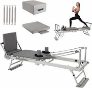 CRODRES Pilates Reformer Machine Foldable Pilates Machine Equipment for Home Use and Gym Workout Suitable for Beginners