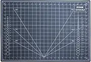 Self-Healing Cutting Mat, FOME A2 Size Cutting Mat 18x24in 5 Layer PVC Construction Double Sided Non-Slip 3mm Thick Professional Gridded Rotary Mat for Cutting, Sewing, Crafts and Cropping Photos