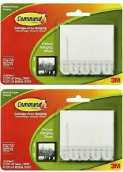 Command Picture Hanging Strips 2 Sets Small Strips 4 Sets Medium Strips Dmgd Box
