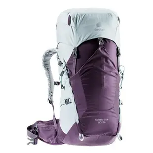 Deuter SPEED LITE超輕量旅遊背包 女性窄肩款 30SL 3410721 黑/紫/湖藍【野外營】登山背包