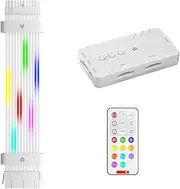 Snblzhef 24 Pin 5V ARGB Motherboard Power Supply Cable RGB Power Extension Cable RGB PSU Cable for Motherboard Connector B