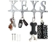 Key Holder Wall Mount Organizer Decorative For Cast Iron Farmhouse Rustic Hooks