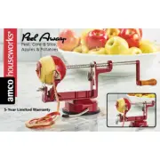 Back To Basics A505 Red Stainless Steel Peeler 5.6 L in. with Wood Handle