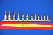 Snap-on NEW 12 Pc Combination Drive TORX Bit Standard Socket Set 212EFTXY