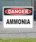 DANGER Ammonia - OSHA Safety SIGN 10" x 14"