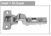 (5 Pack) Inset Concealed Hinge - 110 Degree -Easy Clip - L-H71025-NP-A