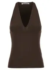 [Max Mara] Max Mara-Armida1234 Top Marrone-Donna M