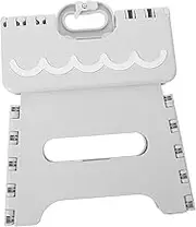 Operitacx Portable Folding Stool Lightweight Plastic Step Stool for Home Use Stylish Design for Shoes Changing Bathroom and Entryway Durable and Space Saving