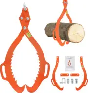 18/32" Serrated Claw Hook Log Lifting Tongs Versatile Log Splitter Log Skidding