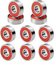Skateboard Bearings Double Shielded Ball Bearings 608RS- ABEC-7 Replacement Parts Red 10PCS Double Shielded Ball Bearings Roller Skate Bearings Mini Steel Bearings Replacement Scooter Bearing
