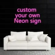 New Custom Neon Sign Light Lamp Beer Nightlight Decor Visual Display Open Bar