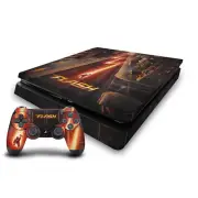OFFICIAL THE FLASH TV SERIES POSTER VINYL SKIN FOR PS4 SLIM CONSOLE & CONTROLLER