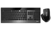 Rapoo 9900M Bluetooth 2.4GHz Wireless Mouse & Ultra-Slim Keyboard For Laptop PC