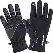 [WRITWAA] Men's Gloves Snowmobile Full Finger Cycling Tip Safety Gloves Touchscreen Ski Gloves Smartphone Gloves Mens Touch Screen Gloves for Men Outdoor Riding Gloves Polar Fleece
