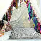 35'' New Decorative Mandala Square Cushion Cover Floor Pillow Case Cotton Cover