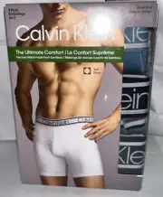 NEW Calvin Klein Men's 3-Pack Cotton Boxer Briefs Underwear ASORE Color XL