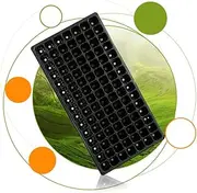 BUTIFULSIC 5Pcs Garden Tray Sprout Plate Cells Nursery Pots for Home Farming Lightweight Seedling Trays for Plant Germination and Growth